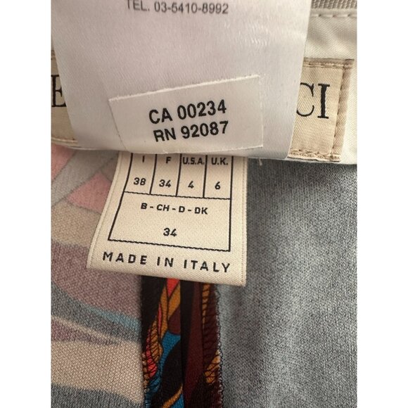 EMILIO PUCCI Silk Blend Tropic Pants Size US 4 - Picture 11 of 13